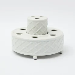 Three Piece Ceramic Bamboo Vase