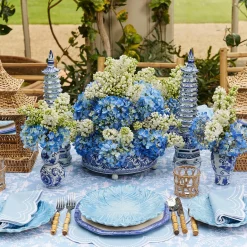 Three Piece Chinoiserie Vase