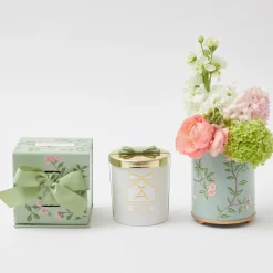 Velvet Oak Scented Candle & Pot Set