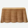 Vivienne Rattan Scalloped Console Table