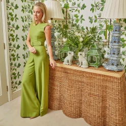 Vivienne Rattan Scalloped Console Table