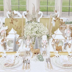 White & Gold Pagoda Lantern