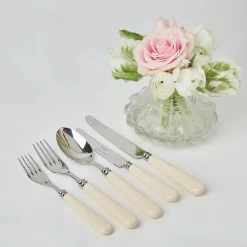 White Ivory Cutlery (5 Piece)