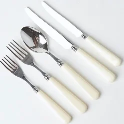 White Ivory Cutlery (5 Piece)