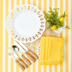 White Lace Dinner Plate