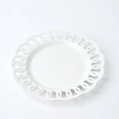 White Lace Dinner Plate