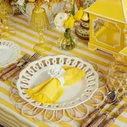 White Lace Dinner Plates (Set Of 4)