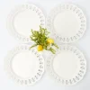 White Lace Dinner Plates (Set Of 4)
