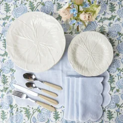 White Lettuce Dinner Plate