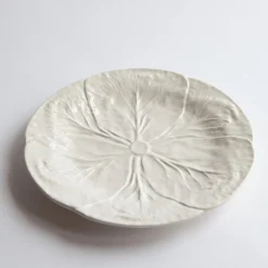 White Lettuce Dinner Plate