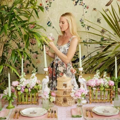 White Parrot Candle Holder (Pair)