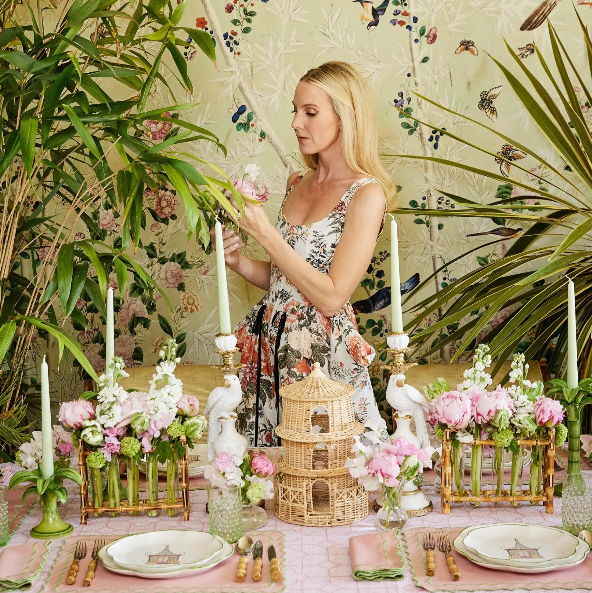 White Parrot Candle Holder (Pair)