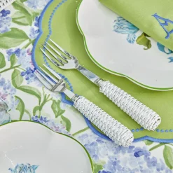 White Rattan Cutlery (5 Piece)