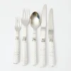 White Rattan Cutlery (5 Piece)