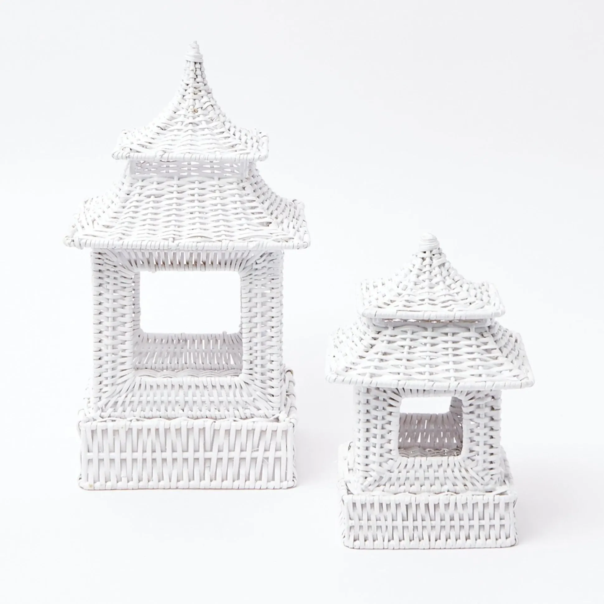 White Rattan Pagoda Lantern