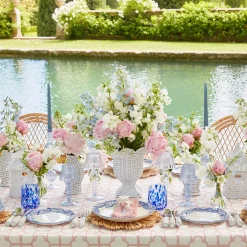 White Rattan Vase (Set Of 3)