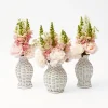 White Rattan Vase (Set Of 3)