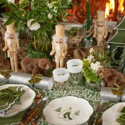 White Ribbon Water & Wine Glassware Set