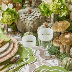 White Ribbon Water & Wine Glassware Set