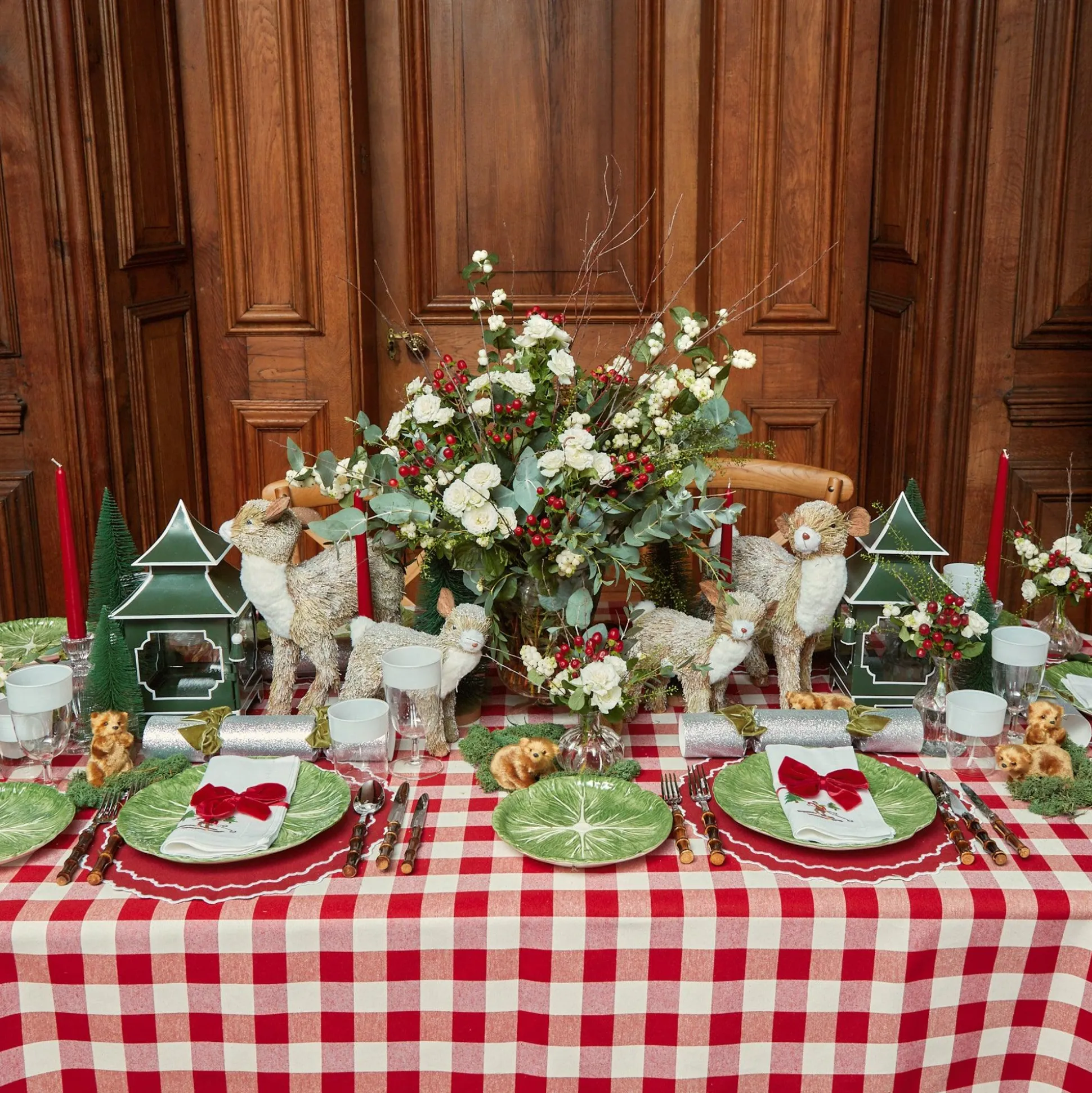 White Ribbon Water & Wine Glassware Set