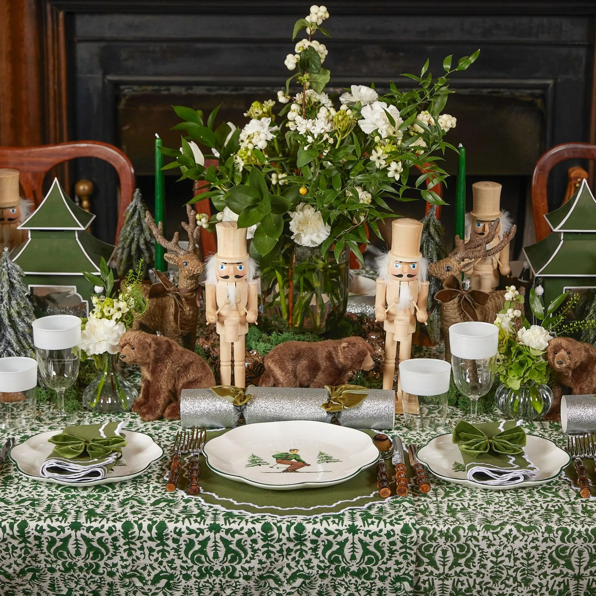 White Ribbon Water & Wine Glassware Set