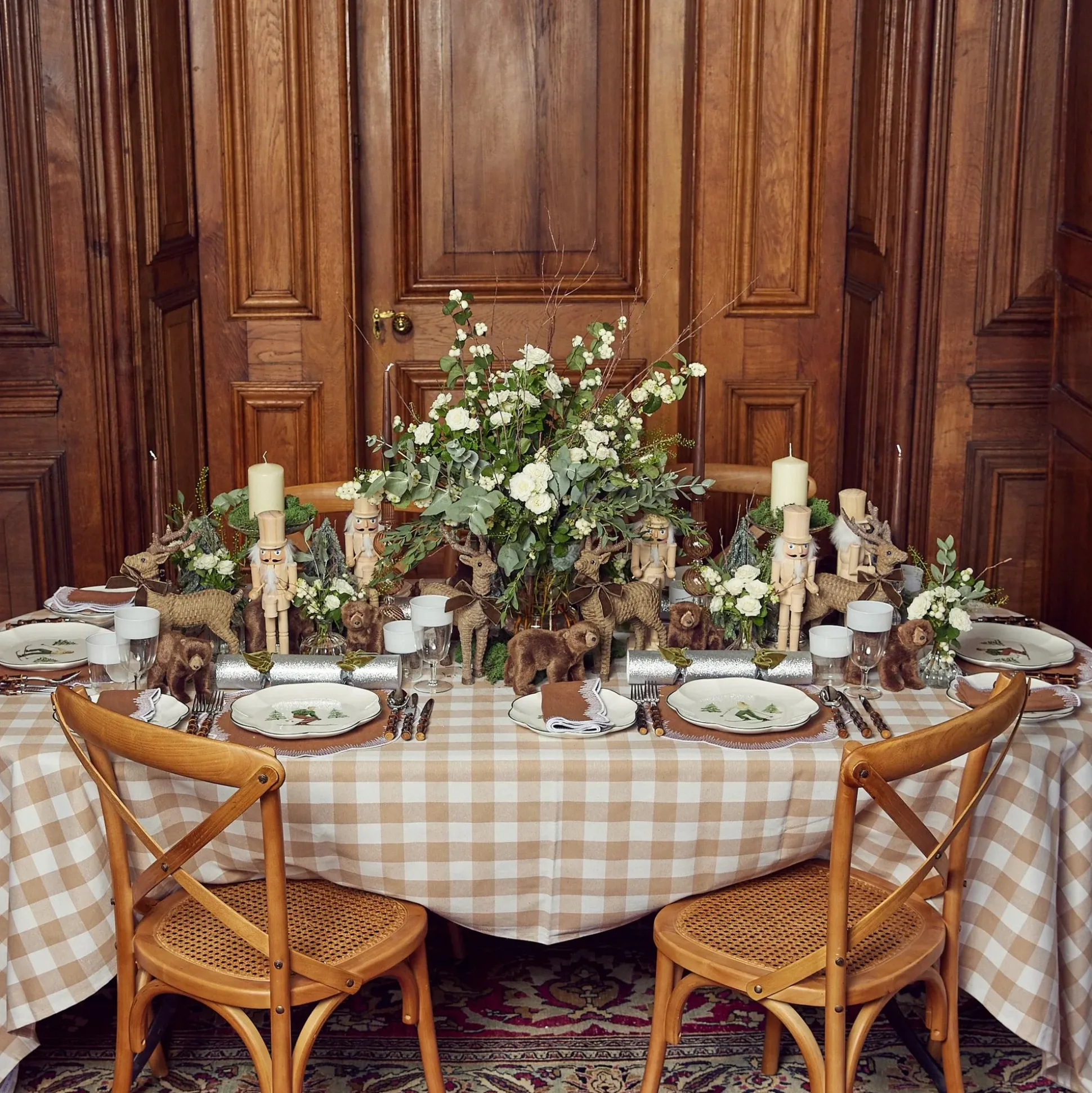 White Ribbon Water & Wine Glassware Set