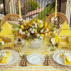 White Ribbon Wine Glasses (Set Of 4)