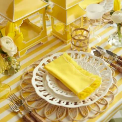 White Ribbon Wine Glasses (Set Of 4)