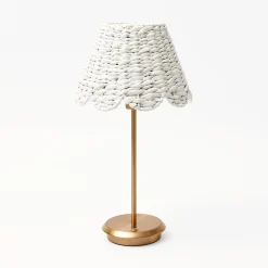 White Seagrass Lampshade