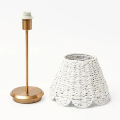White Seagrass Lampshade