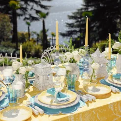 Yellow Capri Lettuce Dinner Plates (Set Of 4)