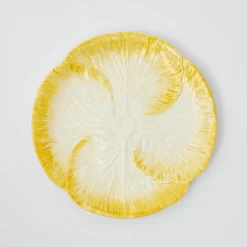 Yellow Capri Lettuce Dinner Plate