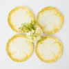 Yellow Capri Lettuce Starter Plates (Set Of 4)