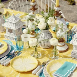 Yellow Capri Lettuce Starter Plates (Set Of 4)