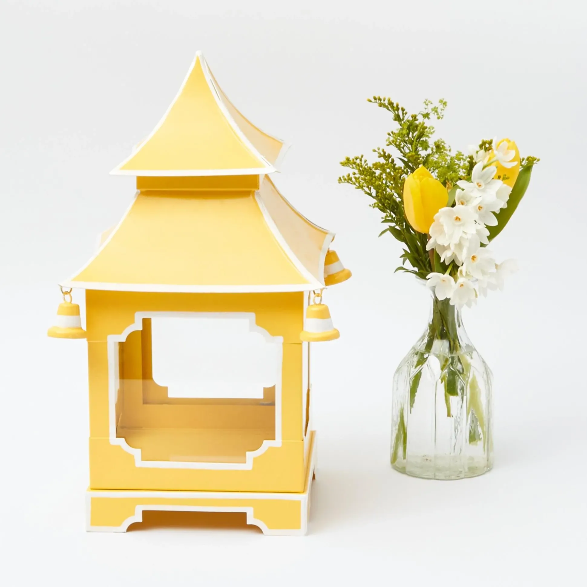 Yellow Pagoda Lantern Set