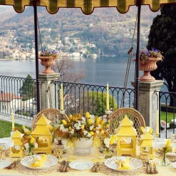 Yellow Pagoda Lantern Set