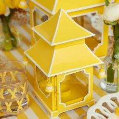 Yellow Pagoda Lantern Set