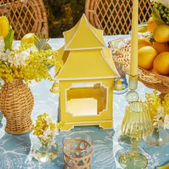 Yellow Pagoda Lantern Set