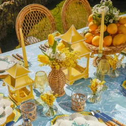 Yellow Pagoda Lantern Set