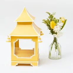 Yellow Pagoda Lantern Set